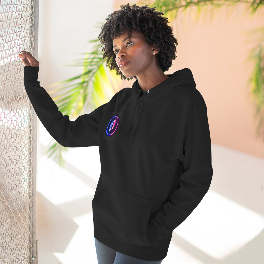 Bigfoot Coffee Hoodie — "Let me get my coffee before you talk to me" Graphic Fleece Hoodie