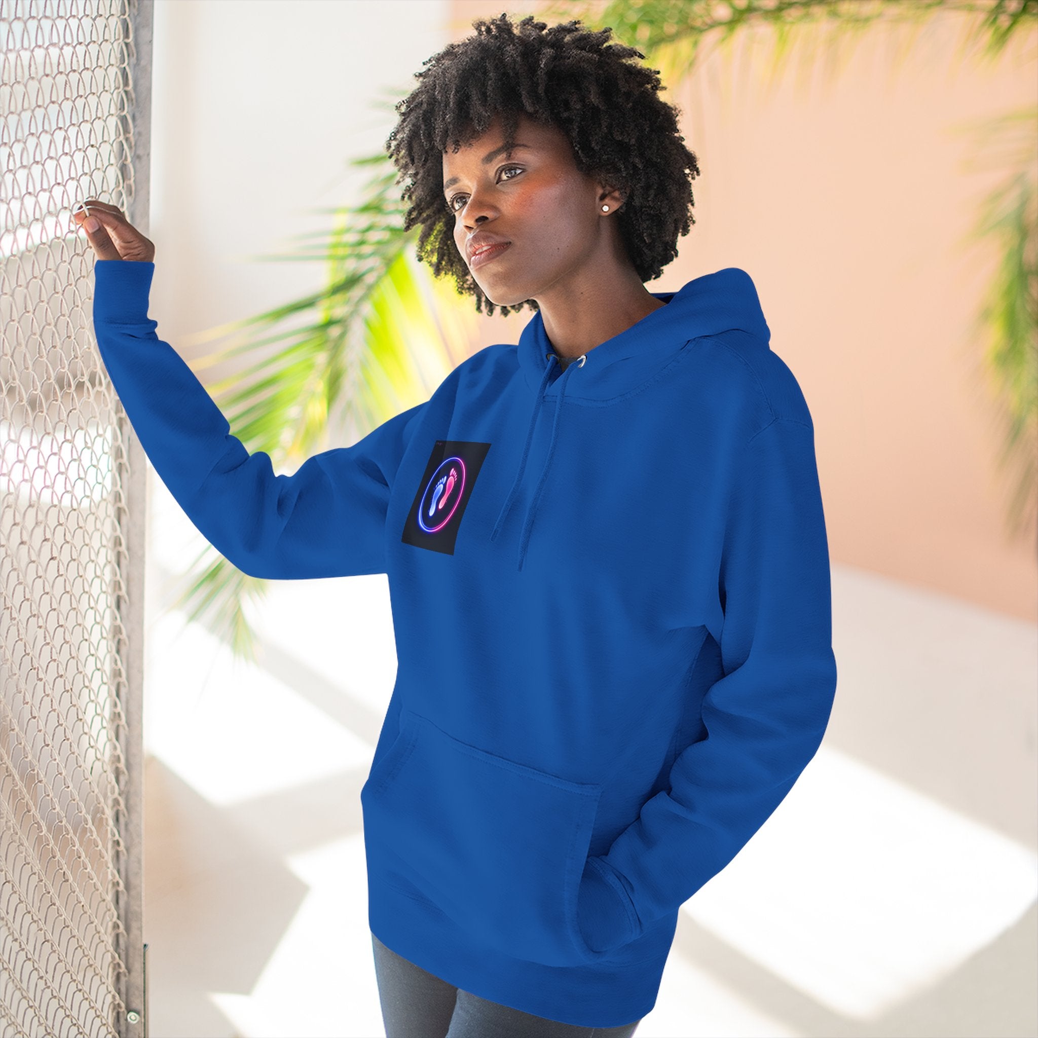 Bigfoot Coffee Hoodie — "Let me get my coffee before you talk to me" Graphic Fleece Hoodie