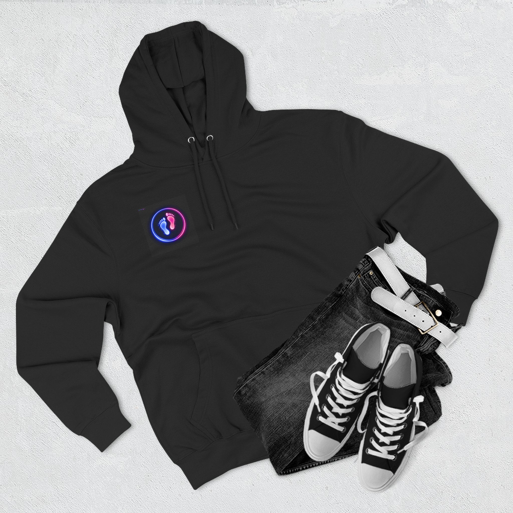 Bigfoot Coffee Hoodie — "Let me get my coffee before you talk to me" Graphic Fleece Hoodie