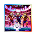 Holographic Soccer Pug & Lions Die-Cut Sticker