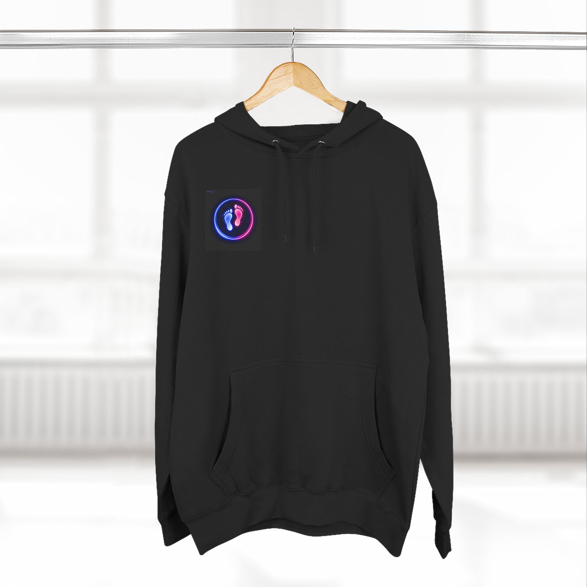 Bigfoot Coffee Hoodie — "Let me get my coffee before you talk to me" Graphic Fleece Hoodie