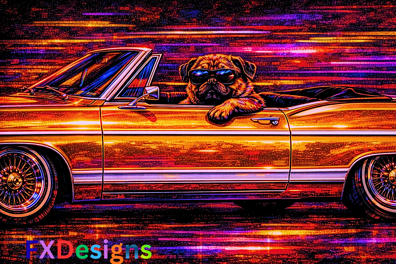 PugPunkLowRiderWithPaws