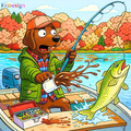 LabDollaZs get Mr. Brownie going fishing at the lake !