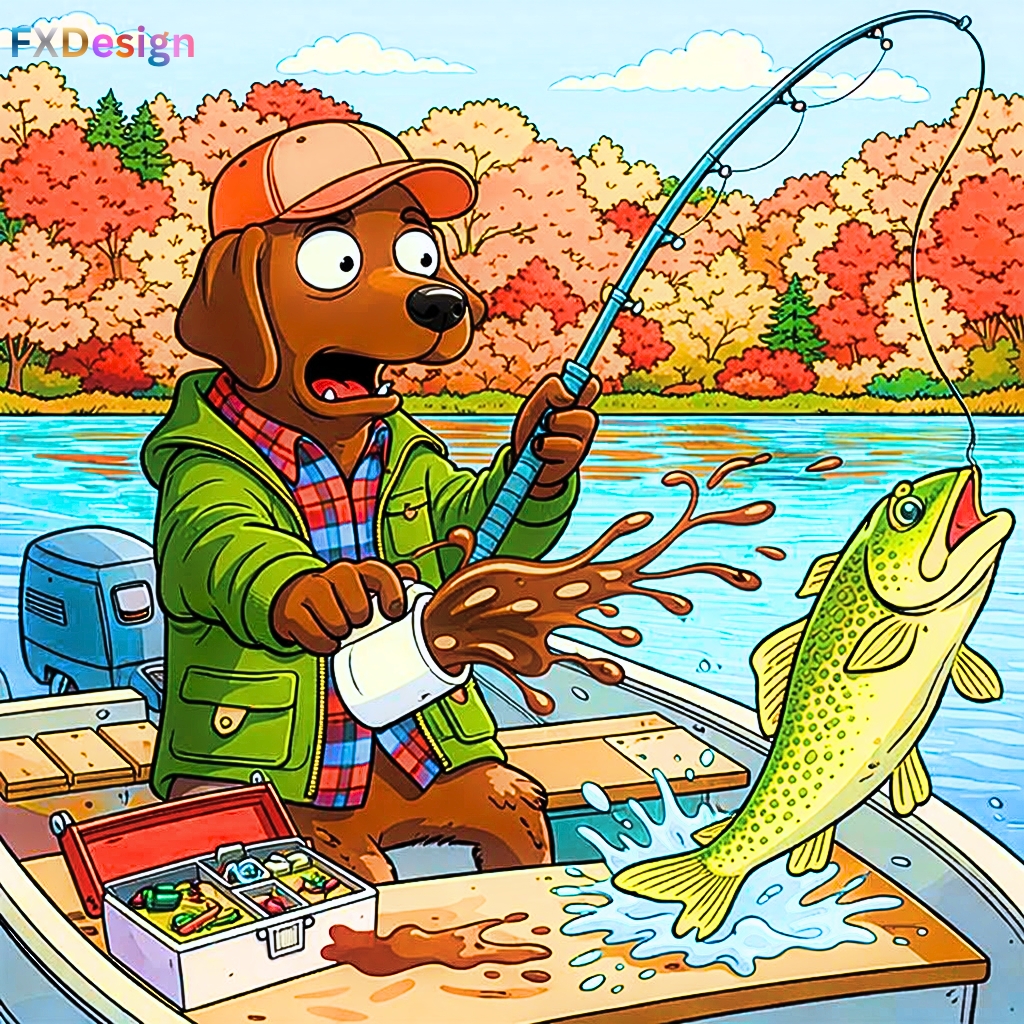 LabDollaZs get Mr. Brownie going fishing at the lake !